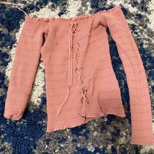 American eagle tight corset shirt